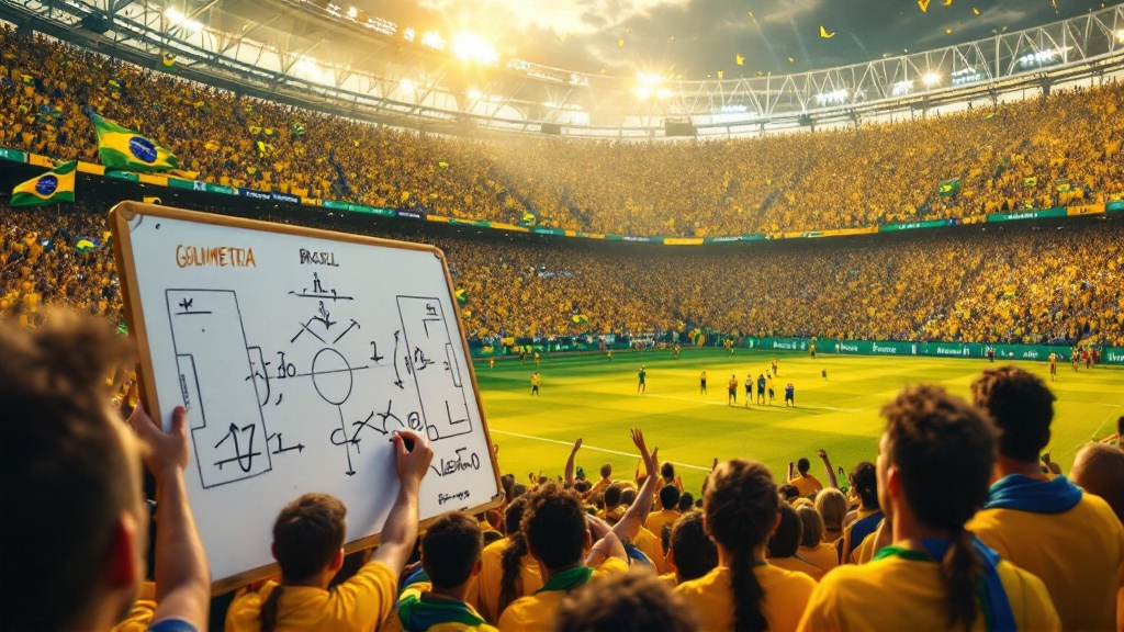 Gráfico de dados original da Golmetria sobre resultado de Brasil na Copa do Mundo, em estilo premium de jornalismo de dados; sem fotos reais, sem semelhança de pessoas reais e sem escudos.