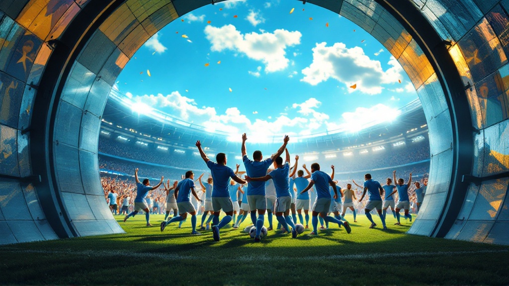 Original Golmetria data graphic about Argentina's World Cup news, in a premium data-journalism style; no real photos, no likeness of real people, and no crests.