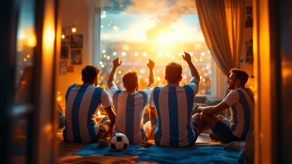 Original Golmetria data graphic on Argentina's World Cup outcome, in a premium data-journalism style; no real photos, no real-person likenesses, no club crests.