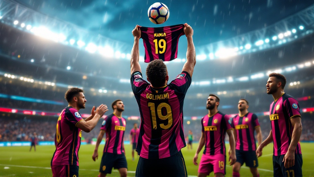 Original Golmetria image about Brazil at the World Cup, cinematic AI-generated image; no real photos, no likeness of real people, and no club crests.