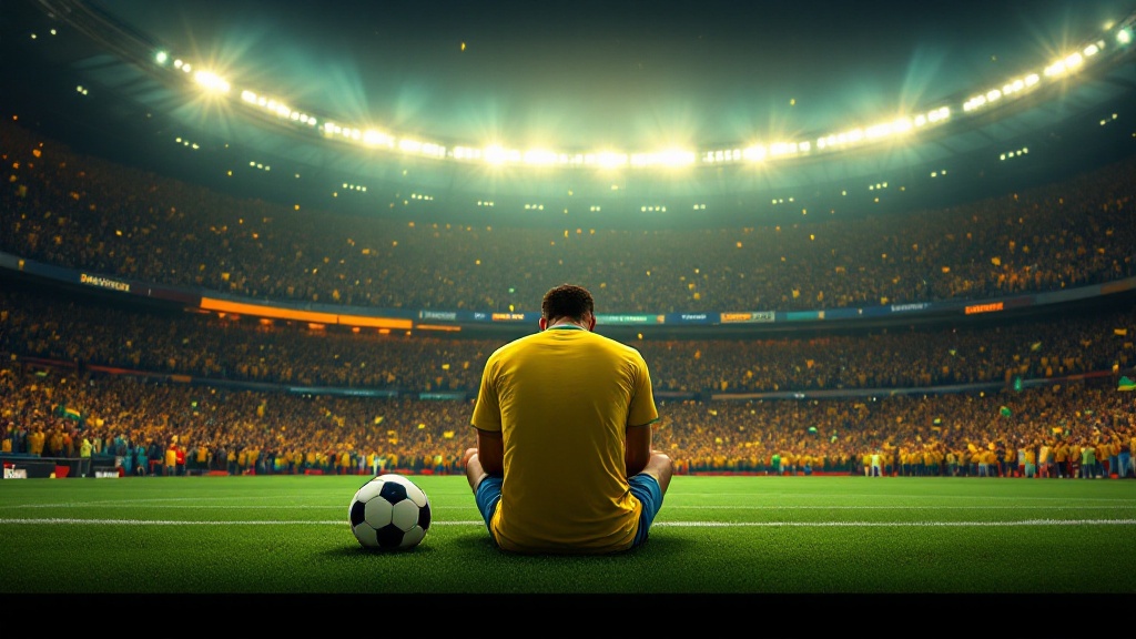 Original Golmetria data graphic about Brazil's World Cup milestone, in premium data-journalism style; no real photos, no likeness of real people, no club crests.