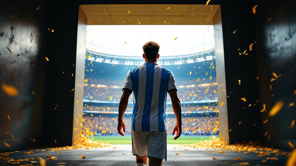 Original Golmetria data graphic about Argentina's World Cup update, in premium data-journalism style; no real photos, no real-person likenesses, no club crests.