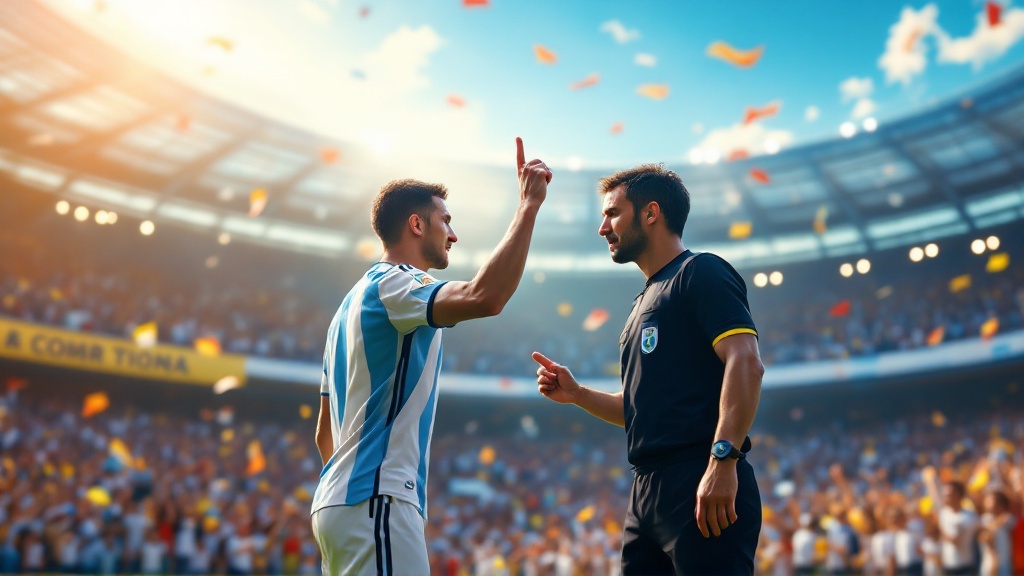 Original Golmetria data graphic about Argentina's World Cup news, in premium data-journalism style; no real photos, no real-person likenesses, no club crests.