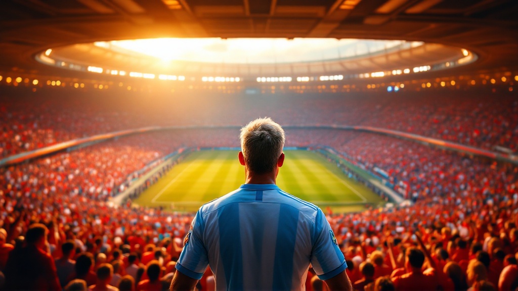 Original Golmetria data graphic about Argentina's novelty at the World Cup, in premium data-journalism style; no real photos, no real-person likenesses, no crests.