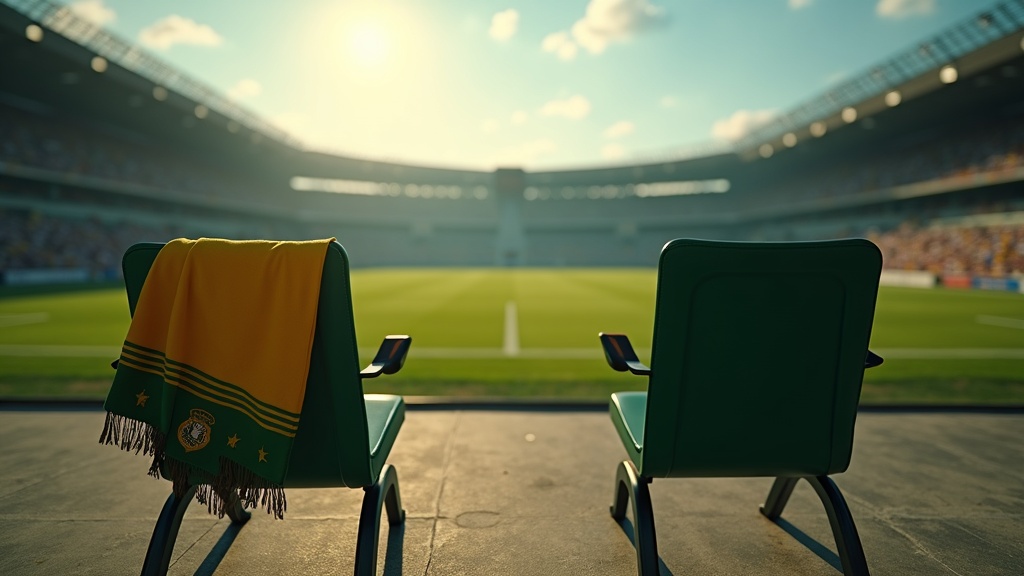 Original Golmetria data graphic on Brazil's World Cup news, in premium data-journalism style; no real photos, identifiable faces, or club crests.