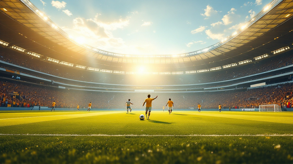 Original Golmetria image about a Brazil injury at the World Cup, cinematic AI-generated image; no real photos, no likeness of real people and no club crests.